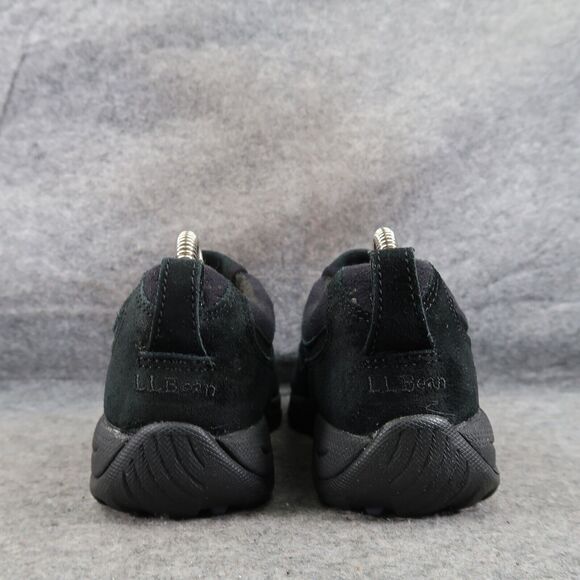 LL Bean Shoes Womens 7 Slip On Moc Insulated Comfort Leather Arctic Grip Black - Picture 4 of 15
